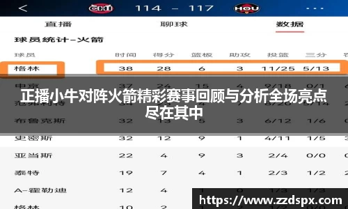正播小牛对阵火箭精彩赛事回顾与分析全场亮点尽在其中